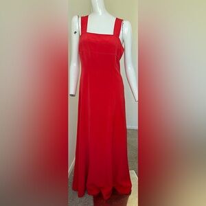 Dana Buchman  100% Silk Red Dress Size 2-BEAUTIFUL- Please read description